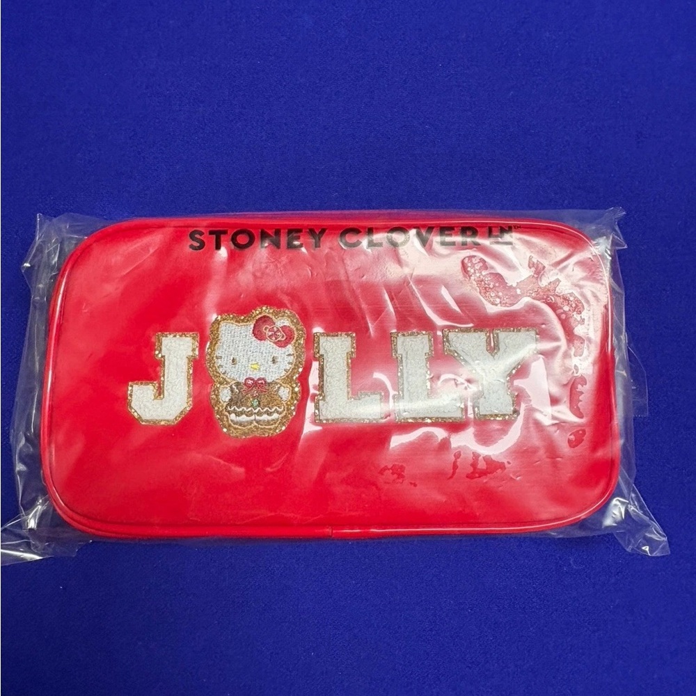 Stoney Clover Lane Red Jolly Cosmetic Bag